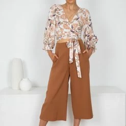 Rock Denim CLOTHING Josslyn Top - White Print