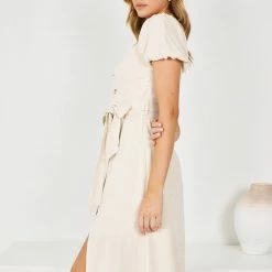 Evermore Fashion Rufina Dress - Beige