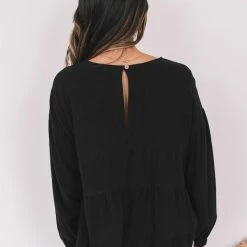 Style Box CLOTHING Jess Top - Black