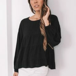 Style Box CLOTHING Jess Top - Black