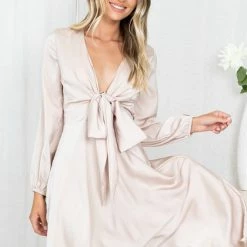 Esther Luxe Bryleigh Dress - Champagne 14 Esther Luxe Bryleigh Dress - Champagne