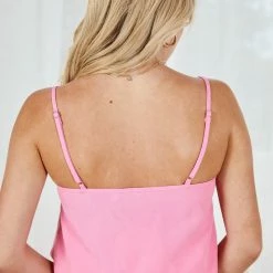 WeLove Fashion CLOTHING Urika Singlet - Pink