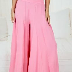 WeLove Fashion CLOTHING Elanor Pants - Pink