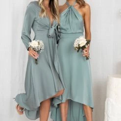 Esther Luxe Bryleigh Dress - Sage 11 Esther Luxe Bryleigh Dress - Sage