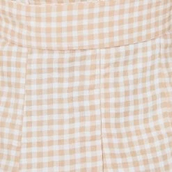 Desire Amarie Jumpsuit - Beige Gingham