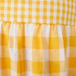 YH & Co (Chloe Yip) Margaret Dress - Orange Check