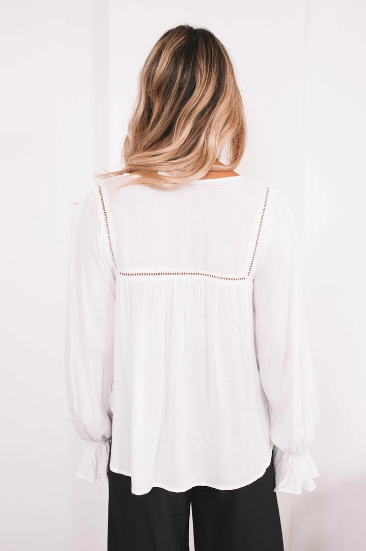 Spicy Sugar Emma Top - White CLOTHING 4 Spicy Sugar Emma Top - White CLOTHING