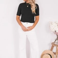 Sunny Girl Micah Top - Black