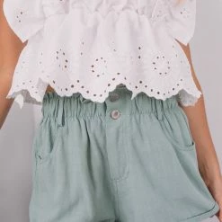 Style Box Tasha Shorts - Sage 14 Style Box Tasha Shorts - Sage