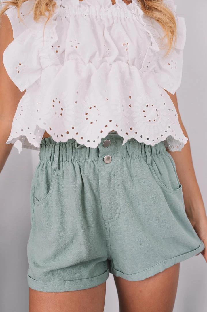 Style Box Tasha Shorts - Sage 8 Style Box Tasha Shorts - Sage