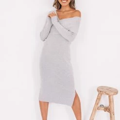 Dream House CLOTHING Claretta Dress - Grey