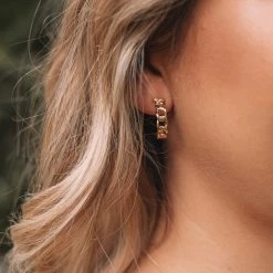 Your Accessory Shop Ray Hoop Earrings - Gold Accessories