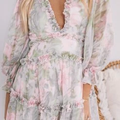 Sasha Clothing Canary Islands Dress - Pink Print