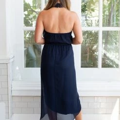 Esther Luxe Amaryllis Dress - Navy 21 Esther Luxe Amaryllis Dress - Navy