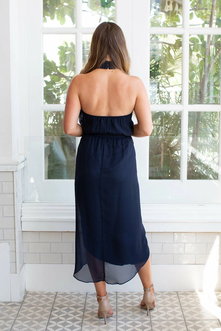 Esther Luxe Amaryllis Dress - Navy 4 Esther Luxe Amaryllis Dress - Navy