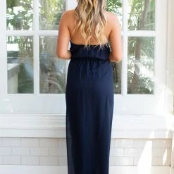 Esther Luxe CLOTHING Amaryllis Maxi Dress - Navy