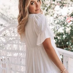 WeLove Fashion CLOTHING Cedar Dress - White