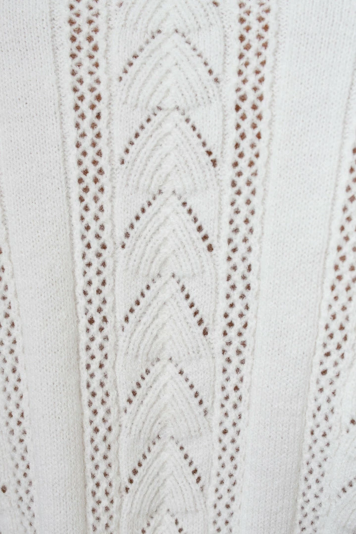 Miracle Fashion Nieva Jumper - White CLOTHING 9 Miracle Fashion Nieva Jumper - White CLOTHING