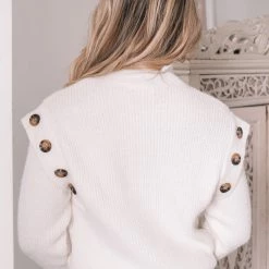 Miracle Fashion CLOTHING North Jumper - White 12 Miracle Fashion CLOTHING North Jumper - White