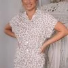 Sunny Girl Lorraine Playsuit - Leopard Print CLOTHING