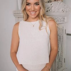 Style Box Lizzo Top - Oatmeal CLOTHING