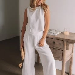 Style Box Lighthouse Pants - White