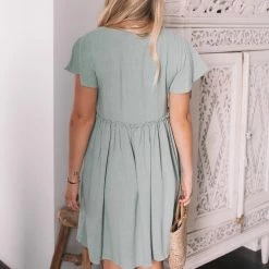 Desire CLOTHING Kylie Dress - Sage