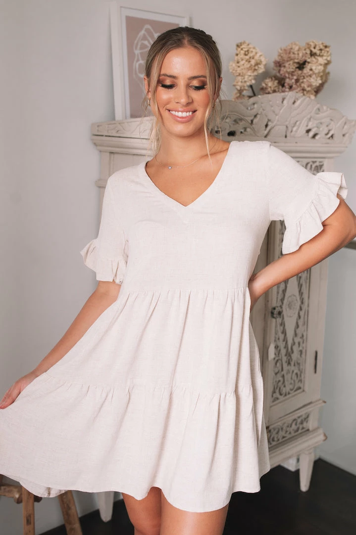 Style Box CLOTHING Robin Dress - Beige 4 Style Box CLOTHING Robin Dress - Beige