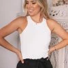 Qtrend Fashion PTY LTD CLOTHING Essence Crop Top - White 1 Qtrend Fashion PTY LTD CLOTHING Essence Crop Top - White