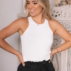 Qtrend Fashion PTY LTD CLOTHING Essence Crop Top - White