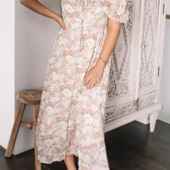 Pink Diamond Averie Dress - Floral Print