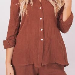 Pink Diamond Pisces Shorts - Chocolate CLOTHING 10 Pink Diamond Pisces Shorts - Chocolate CLOTHING