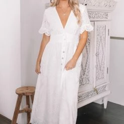 Esther & Co. Korbela Dress - White Lace