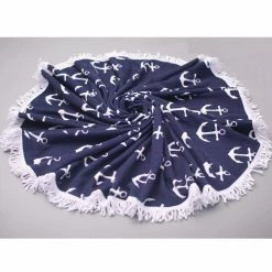 Alibaba Anchor Towel - Blue Print