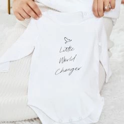 Worldchine CLOTHING Be Hers Baby Onesie - White 10 Worldchine CLOTHING Be Hers Baby Onesie - White