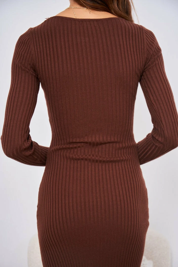 Style Box Talya Dress - Chocolate 5 Style Box Talya Dress - Chocolate