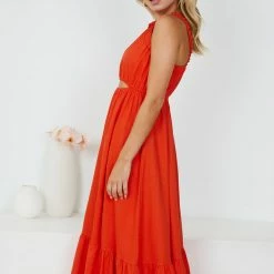 My Girl Novia Dress - Orange CLOTHING