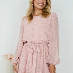 HQ Fashion Valdez Dress - Blush Print