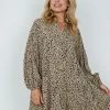 HQ Fashion Sandoval Dress - Leopard Print CLOTHING 2 HQ Fashion Sandoval Dress - Leopard Print CLOTHING