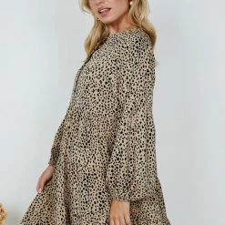 HQ Fashion Sandoval Dress - Leopard Print CLOTHING