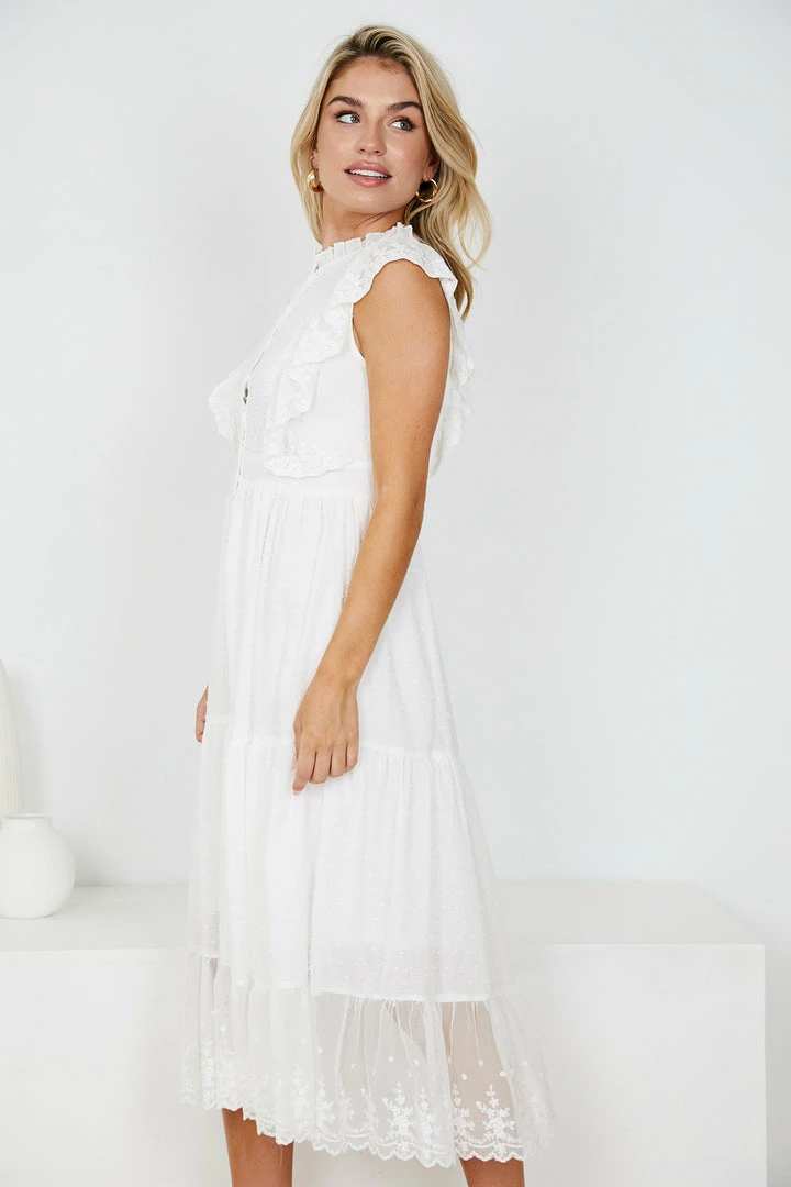 Paper Heart CLOTHING Dalton Dress - White 5 Paper Heart CLOTHING Dalton Dress - White