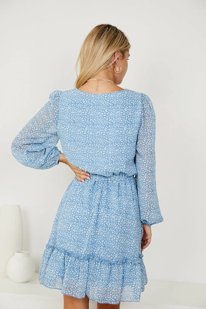 HQ Fashion Valdez Dress - Blue Print 4 HQ Fashion Valdez Dress - Blue Print