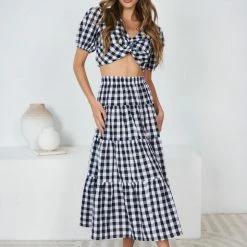 Reverse CLOTHING Lolicia Set - Black Gingham