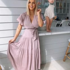 Esther The Label Given Dress - Dusty Pink CLOTHING