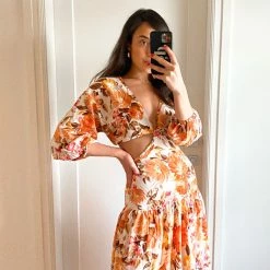 Wild Ginger Victoria Dress - Blush Floral CLOTHING