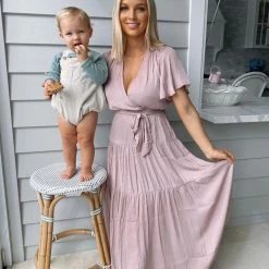 Esther The Label Given Dress - Dusty Pink CLOTHING 13 Esther The Label Given Dress - Dusty Pink CLOTHING