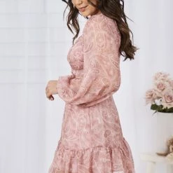 Sasha Clothing Kayley Dress - Pink Print