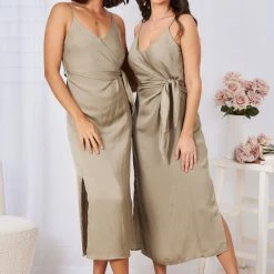 Esther The Label Laguna Dress - Khaki