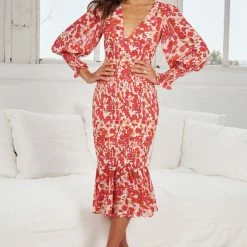 Wild Ginger Juanita Dress - Beige Floral