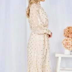 GDS Annamae Dress - Cream Spot CLOTHING